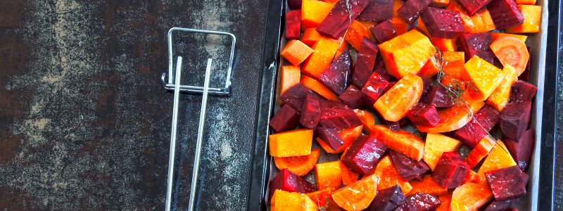 Ofengemüse mit roter Bete, Steckrüben und mehr