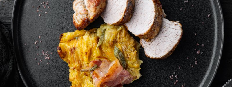 Schweinefilet mit Steckrübenpüree