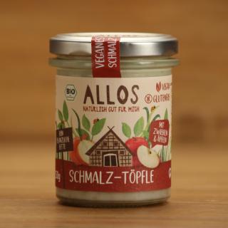 Schmalz-Töpfle Zwiebeln und Äpfeln vegan