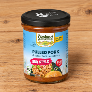 Pulled Pork, mit Schweinefleisch BBQ Style