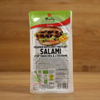 Wheaty Veganer Aufschnitt Salami Art, aus Seitan