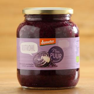 Rotkohl im Glas