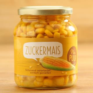 Zuckermais im Glas