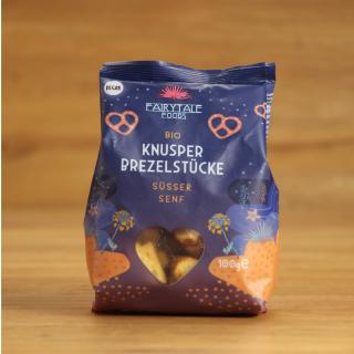 Knusper Brezelstücke, süßer Senf