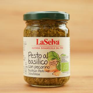 Basilikum Pesto mit Pecorino