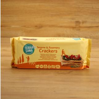 Cräcker mit Sesam und Rosmarin