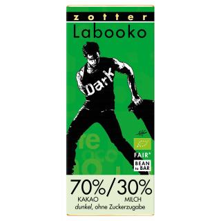 Labooko Milchschokolade 70/30 dark