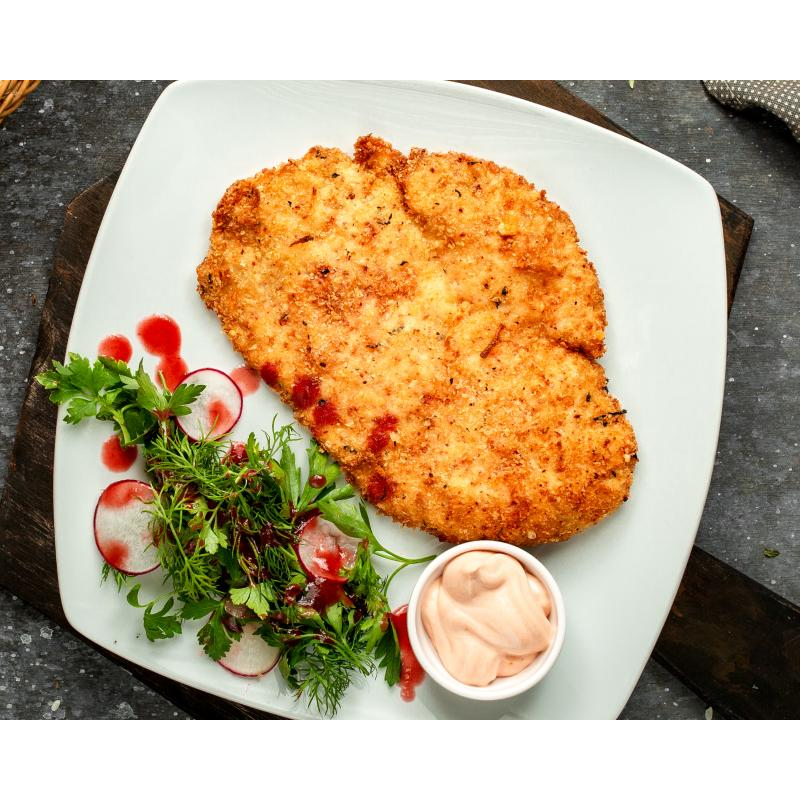 Knuspriges Schnitzel mit feiner Panade