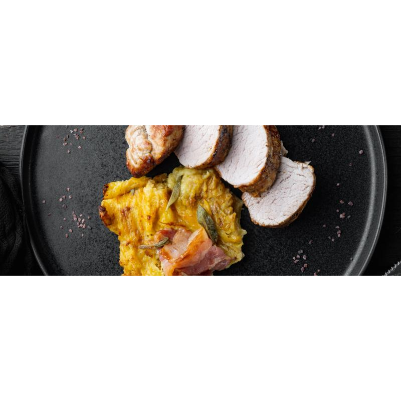 Schweinefilet mit Steckrübenpüree