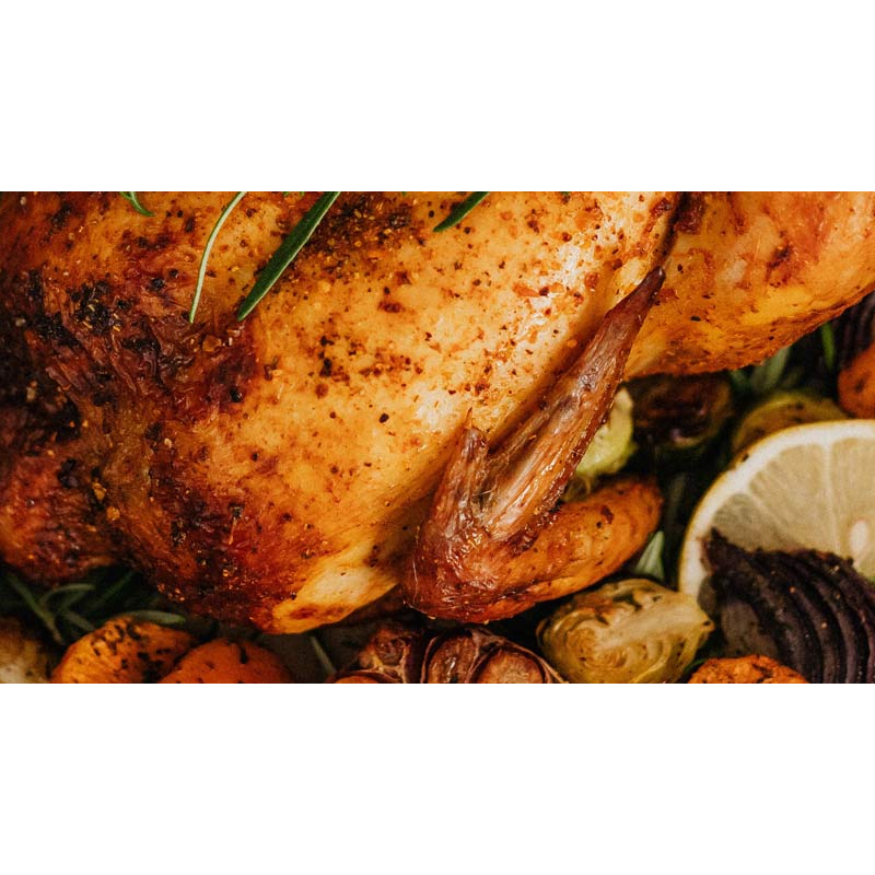 Hähnchen mit Gemüse aus dem Ofen