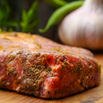 Fleischspieße v. Schwein Kräuter-Knoblauch - 2 Stück ca. 160 g