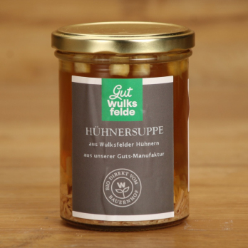 Hühnersuppe im Glas Wulksfelde