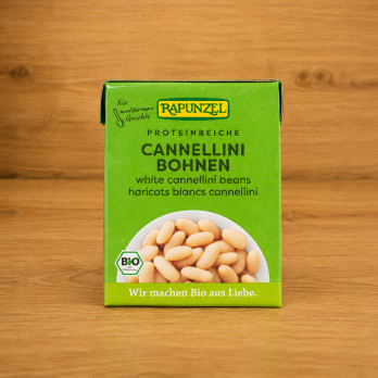 Weiße Cannellini Bohnen im Tetra Pak