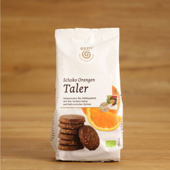 Schoko Orangen Taler Kekse