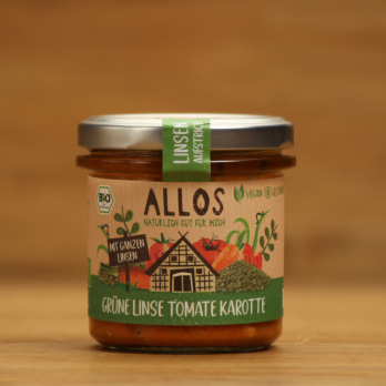 Linsenaufstrich Grüne Linse Tomate Karotte