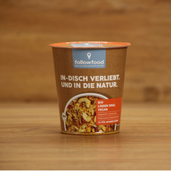 Linsen Dhal, vegan (Becher, Instant Cup)
