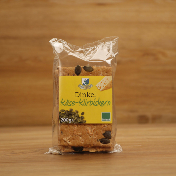Dinkel-Knäcke Käse-Kürbiskern