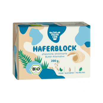 Haferblock, pflanzl., streichz. Butter-Alternative