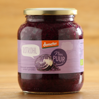 Rotkohl im Glas