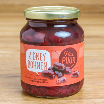 Kidneybohnen im Glas