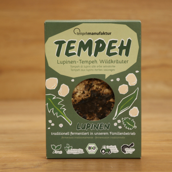 Tempeh Lupinen Wildkräuter