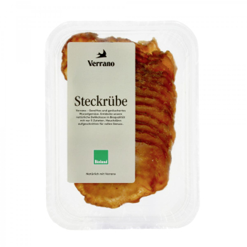 Steckrübe, gereift, geräuchert, geschnitten
