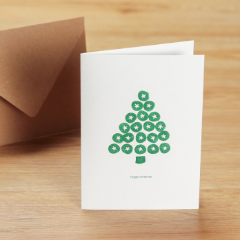 Weihnachtskarte Hygge Baum