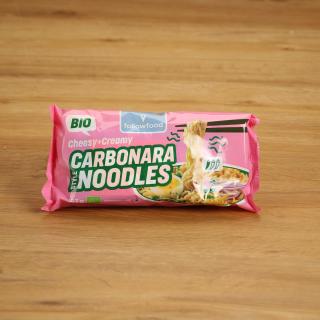 Cheesy+Creamy Carbonara Noodles, vegetarisch