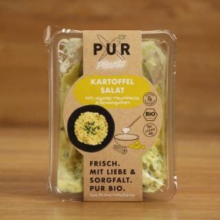 Kartoffel Salat mit Gurke in Senfmarinade