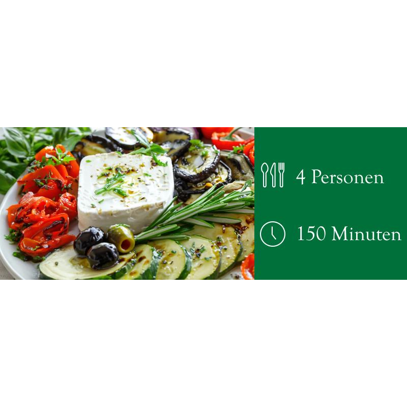 Antipasti-Gemüse mit Fetakäse