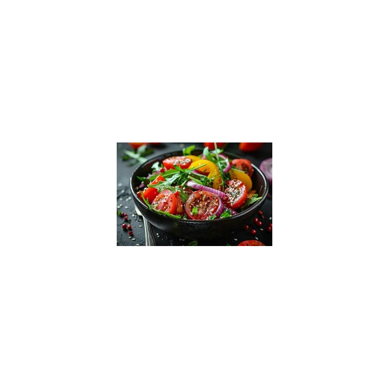 Bunter Kopfsalat mit Paprika und Tomaten