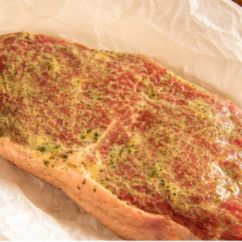 Rumpsteak Kräuterbutter Art Wulksfelde ca. 250 g (variables Gewicht)