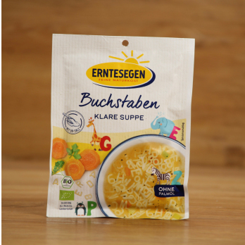 Buchstaben Klare Suppe