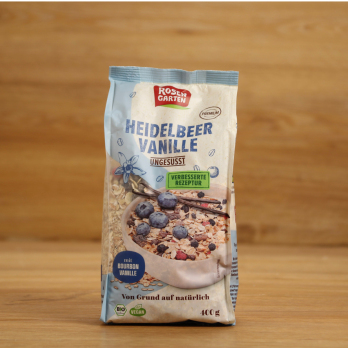 Heidelbeer Vanille Müsli ungesüßt