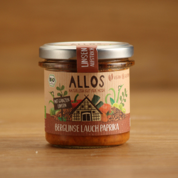Linsenaufstrich Berglinse Lauch Paprika