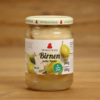 Birnen - halbe Frucht mit Traubendicksaft