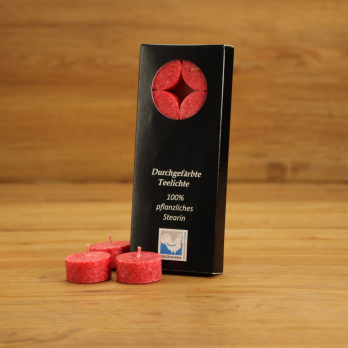 Teelicht rot 10er