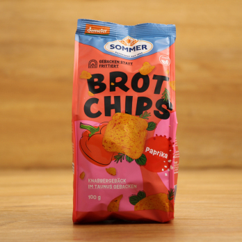 Brot Chips mit Paprika & Chili
