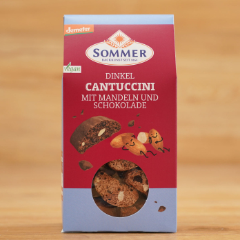 Cantuccini mit Mandeln & Schokolade