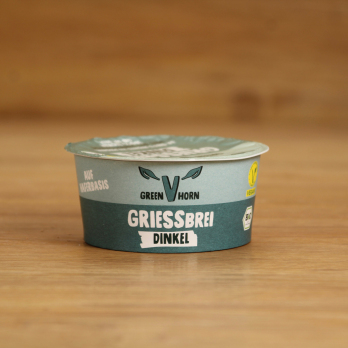 Veganer Grießbrei Dinkel auf Haferbasis