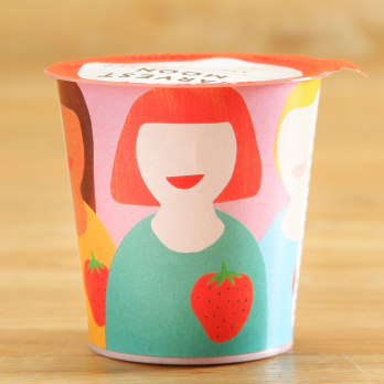 Kokosmilch-Joghurt Erdbeere