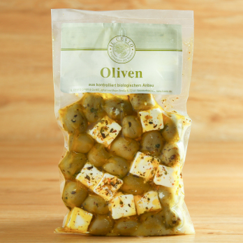 Feta-Oliven-Mix, mariniert