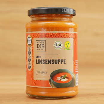 Rote Linsensuppe Curry & Kokos