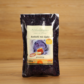 Rotkohl mit Apfel im Beutel  500 g