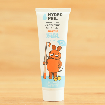 Zahncreme Kids Maus Aprikose mit Fluorid