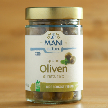 Grüne Oliven al Naturale
