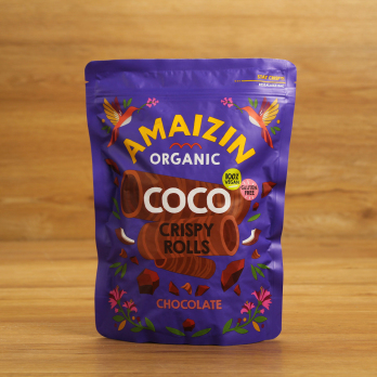 Coco Crispy Rolls Chocolate - Kokosnuss-Snack