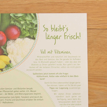 * So bleibts länger frisch - Flyer